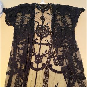 Black lace cover, size large